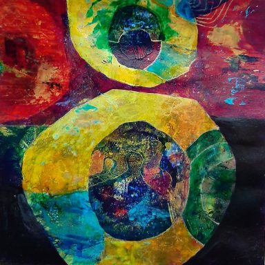 Abstracte kunst - mixed media