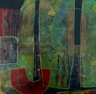 Abstracte kunst - mixed media