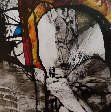 Abstract inktwerk - Circle of Life