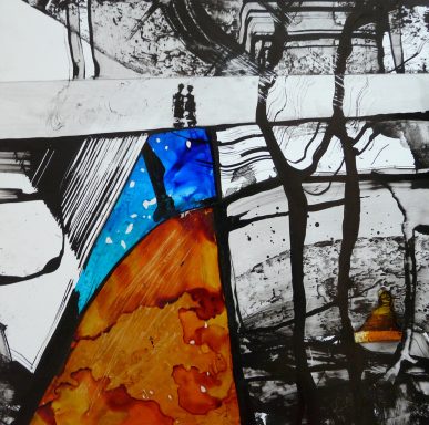 Abstract inktwerk - Circle of Life